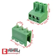 ابعاد ترمینال فونیکس 3 پین صاف