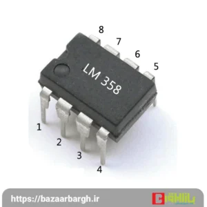 مدار مولد موج مربعی با تراشه آپ امپ LM358