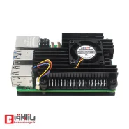 کیس آلومینیومی خنک کننده همراه فن رسپبری پای 5 (Cooler Pi5 C3695)
